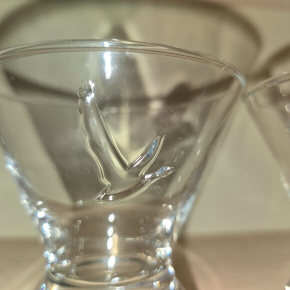 Grey Goose Clear Cocktail Glasses Set of 2 - Picture 2 of 4